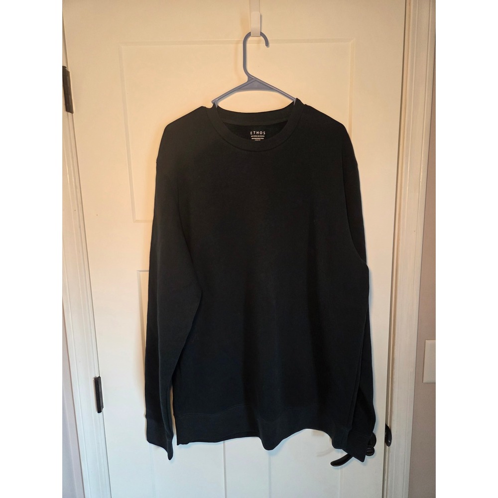 Ethos Mens Crewneck Sweatshirt Long Sleeve Fleece Pullover XL